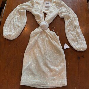 Nadine Merabi Caitlin White Dress